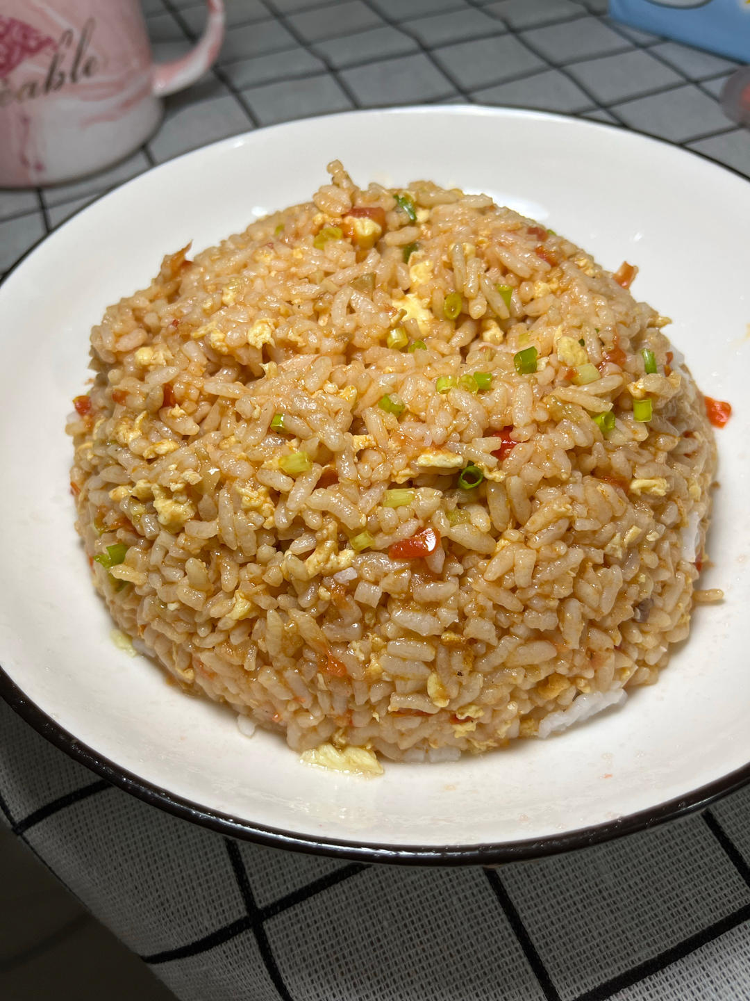 西红柿番茄蛋炒饭的做法