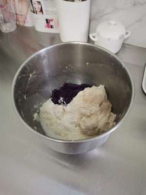 紫薯椰蓉老面包的做法 步骤3
