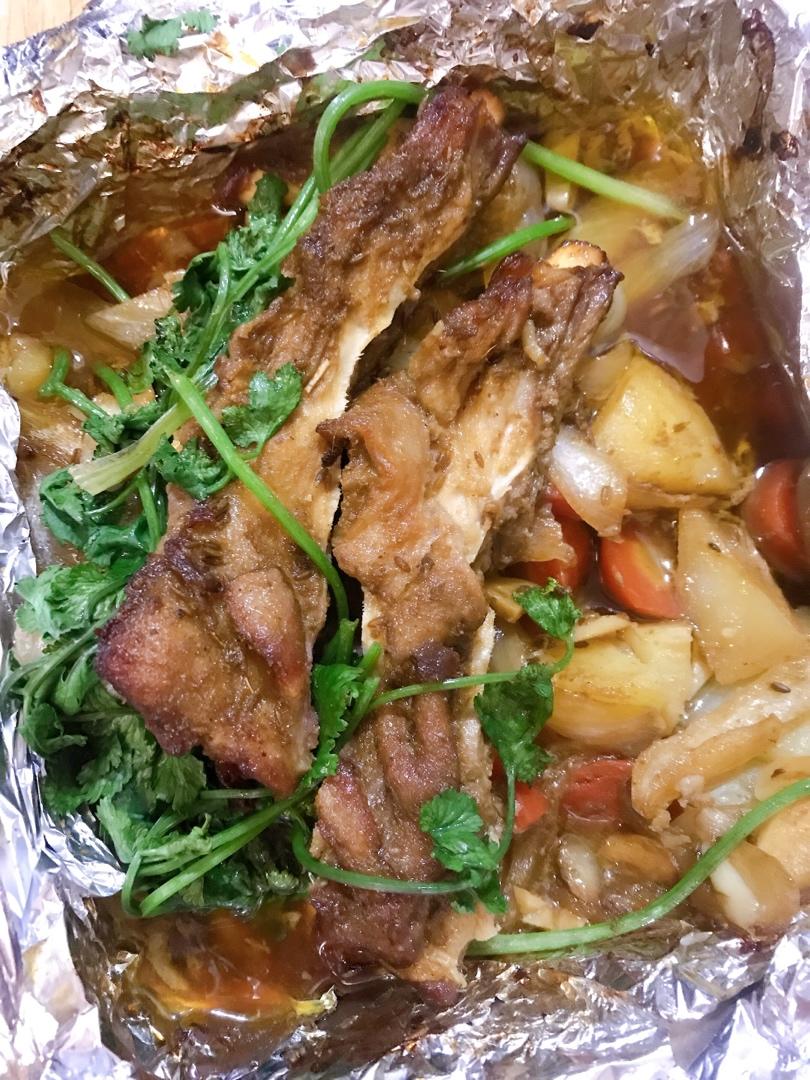 超好吃的烤羊排烤箱版