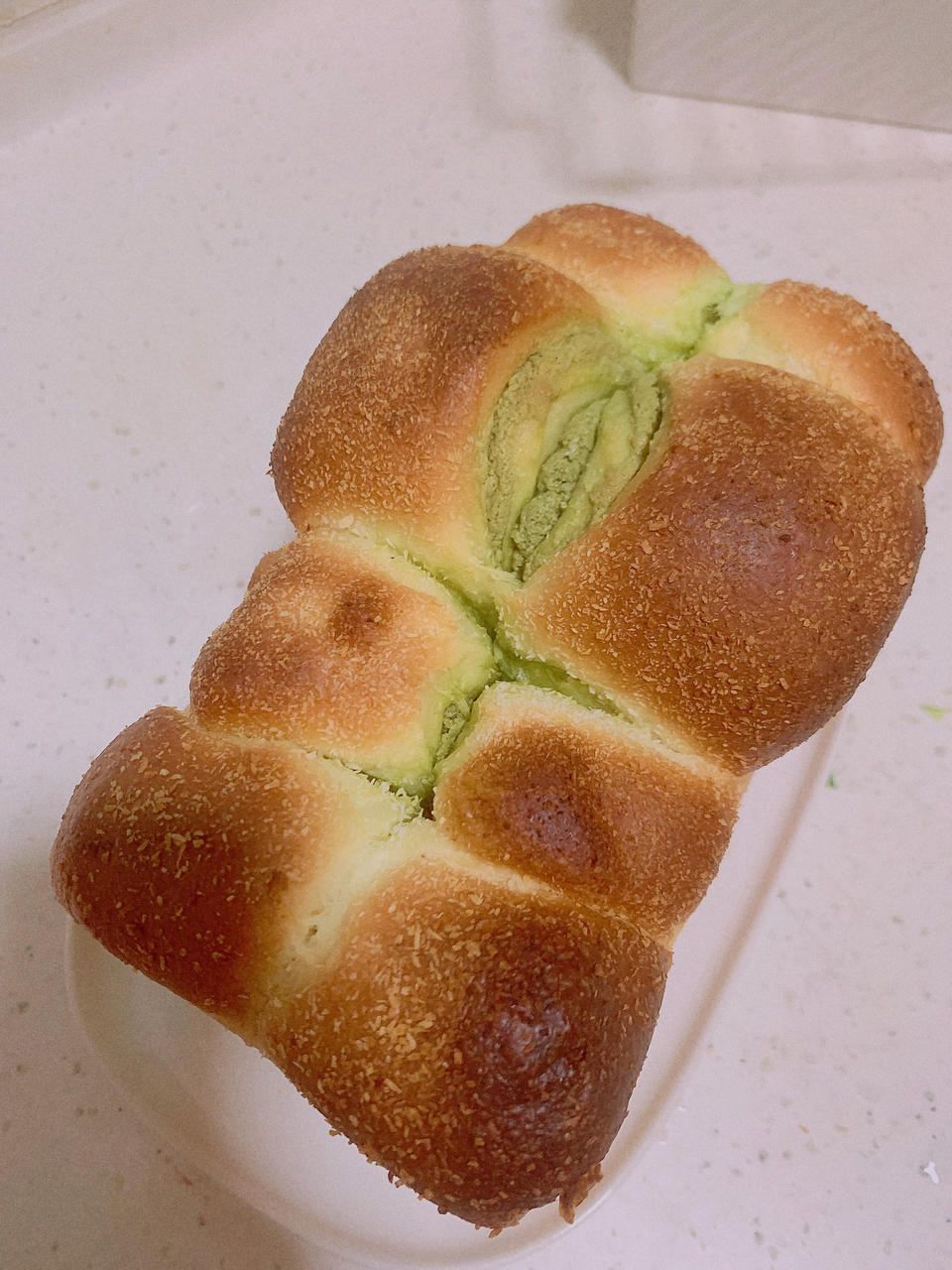 抹茶奶酥土司