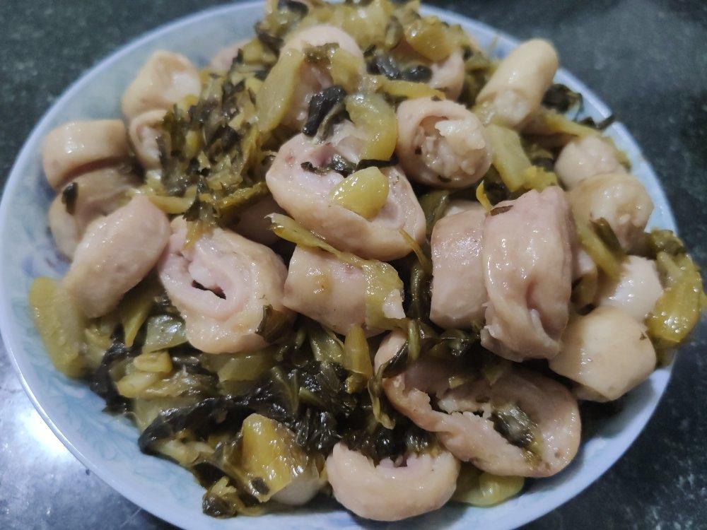 酸菜炒大肠（附超详细大肠清洗步骤）