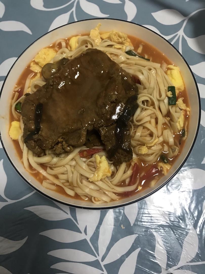 恨不得抱着锅舔的番茄鸡蛋面