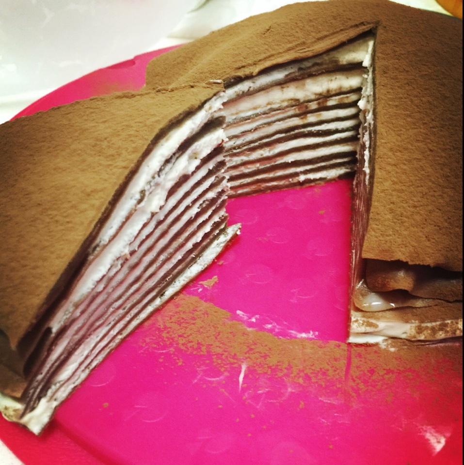 巧克力千层可丽饼