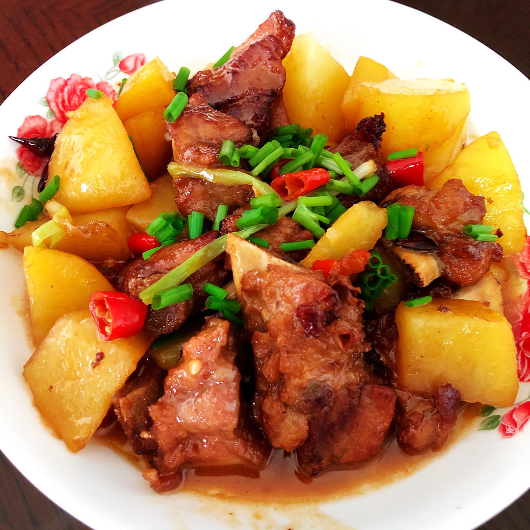 🔥巨好吃的红烧排骨炖土豆❗️懒人版轻松做拿手菜
