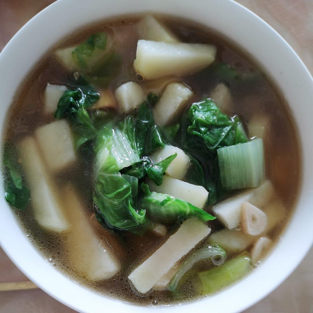 小白菜炖土豆超级下饭