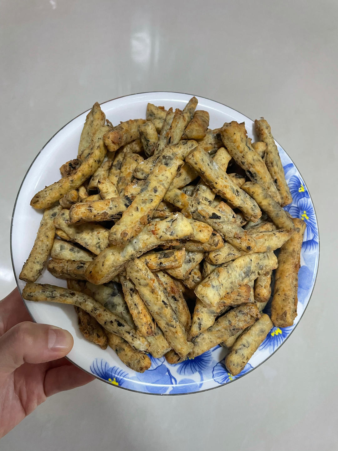 健康又补钙的小零食——海苔虾条