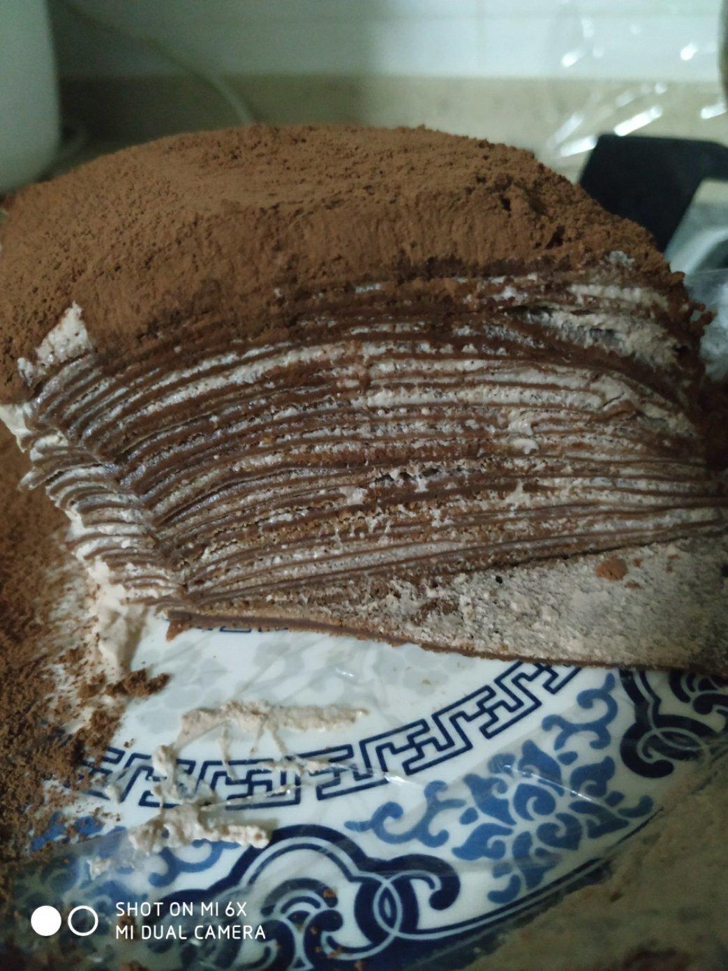 巧克力千层蛋糕