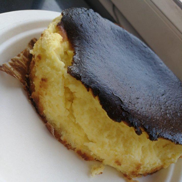 快手的网红basque cheesecake巴斯克焦芝士蛋糕