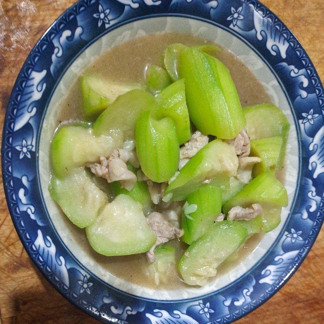 家常丝瓜炒肉