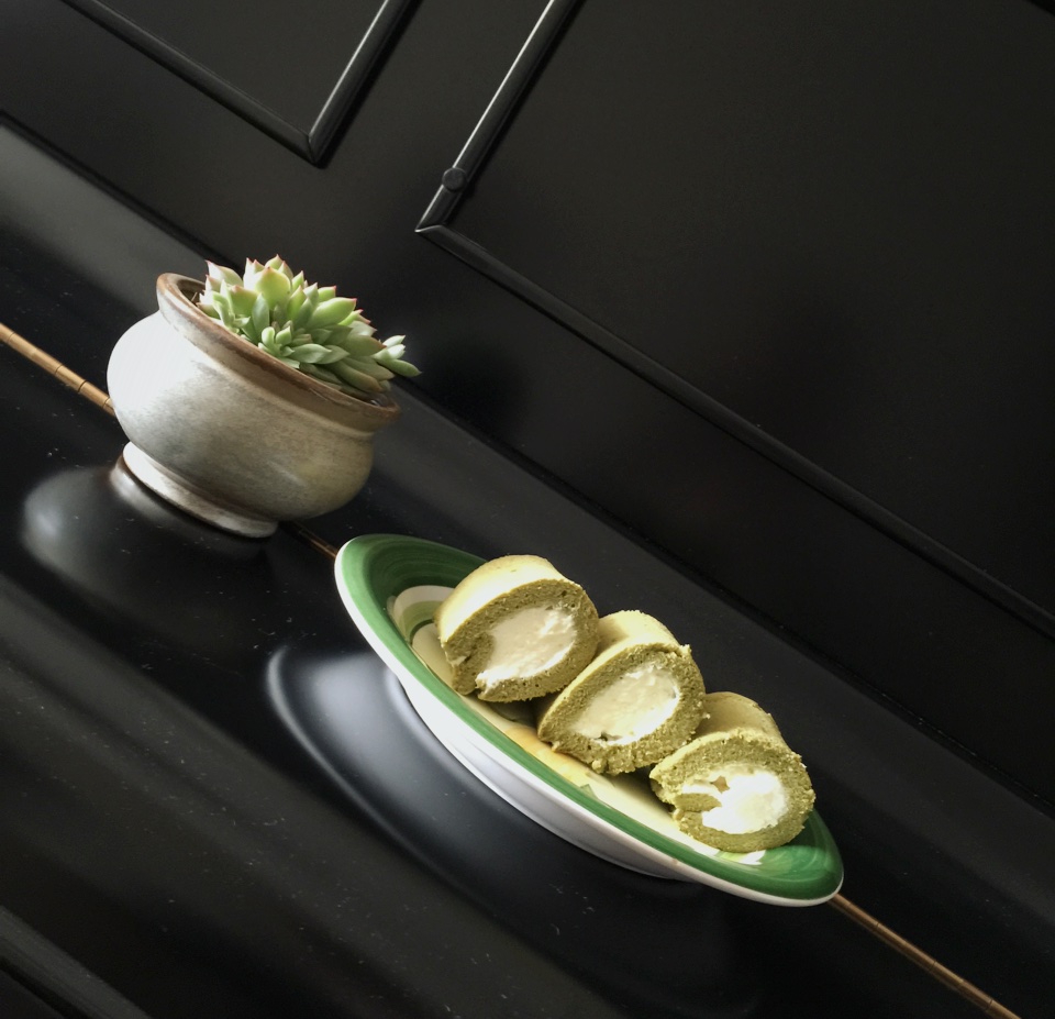 抹茶蜜豆蛋糕卷