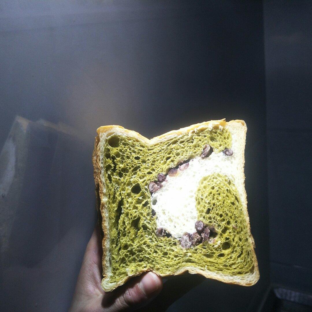 抹茶蜜豆吐司