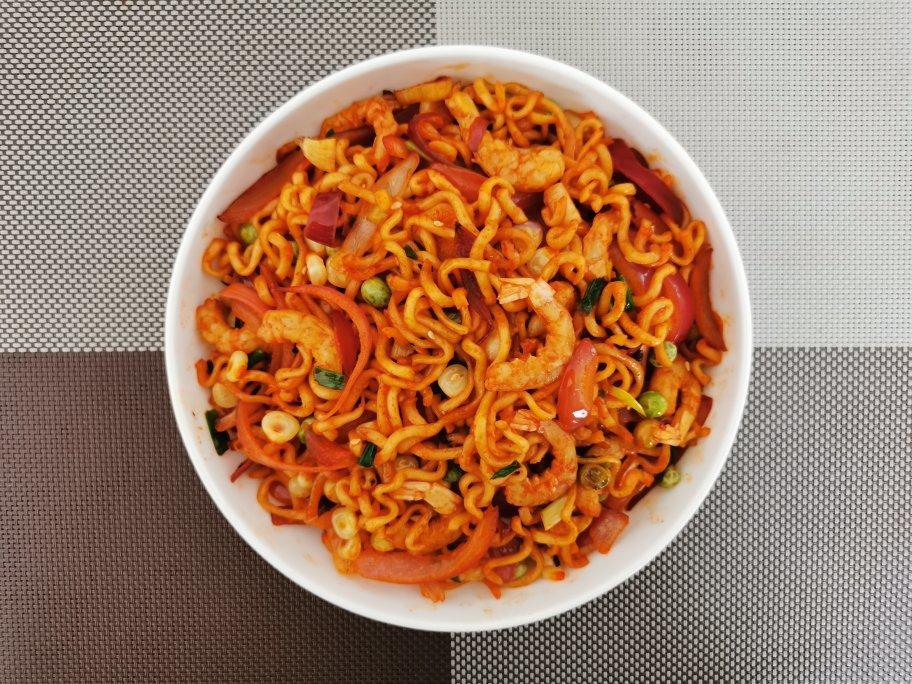 炒方便面￨幸福感爆棚