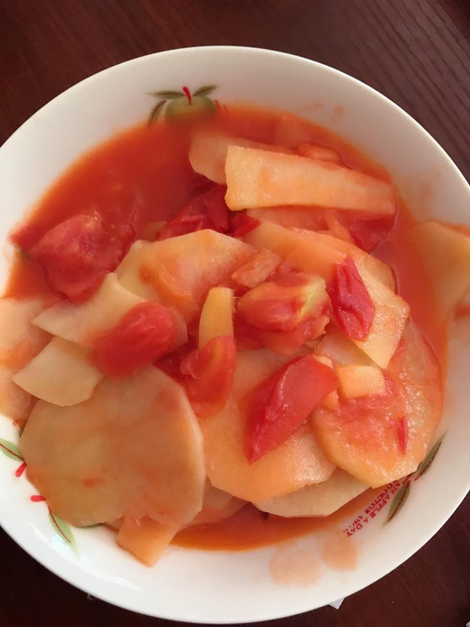 夏筱悠做的番茄土豆片