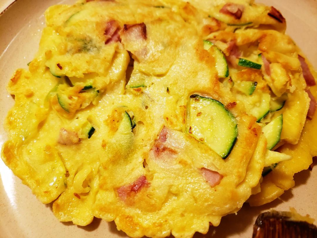西葫芦火腿鸡蛋饼