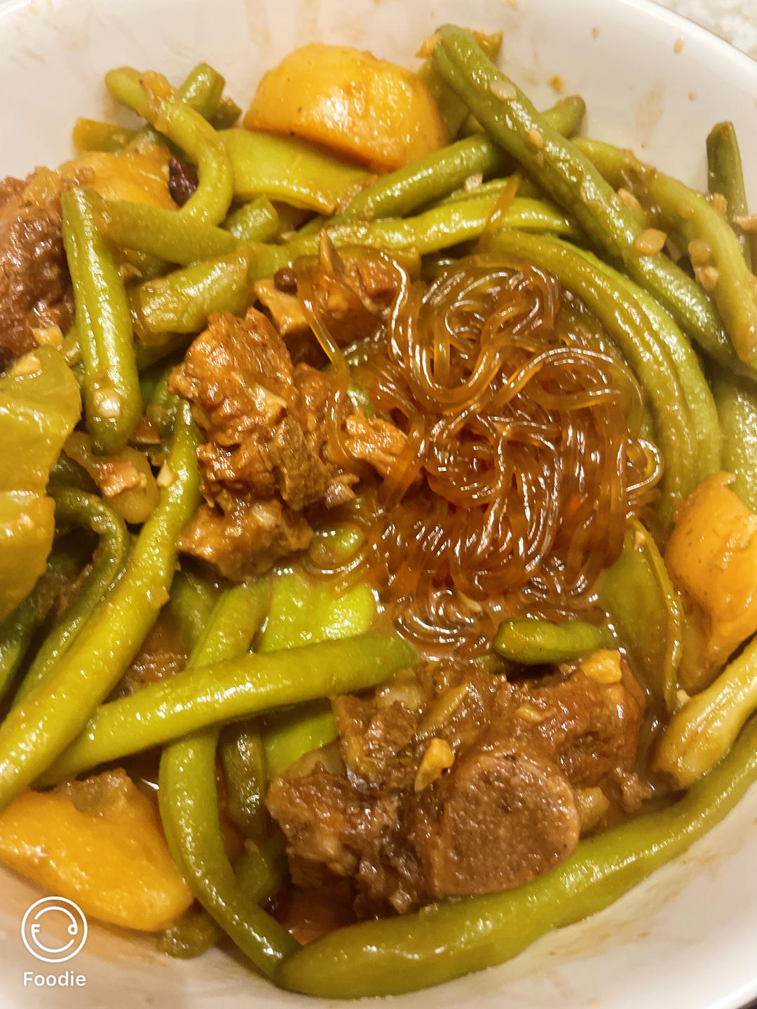 豆角土豆炖肉—东北家常炖菜
