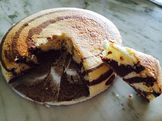 斑马纹戚风蛋糕