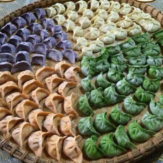 彩色水饺