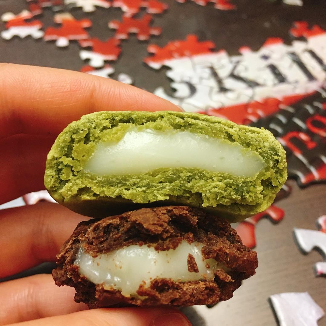 可可/抹茶麻薯夹心软曲奇