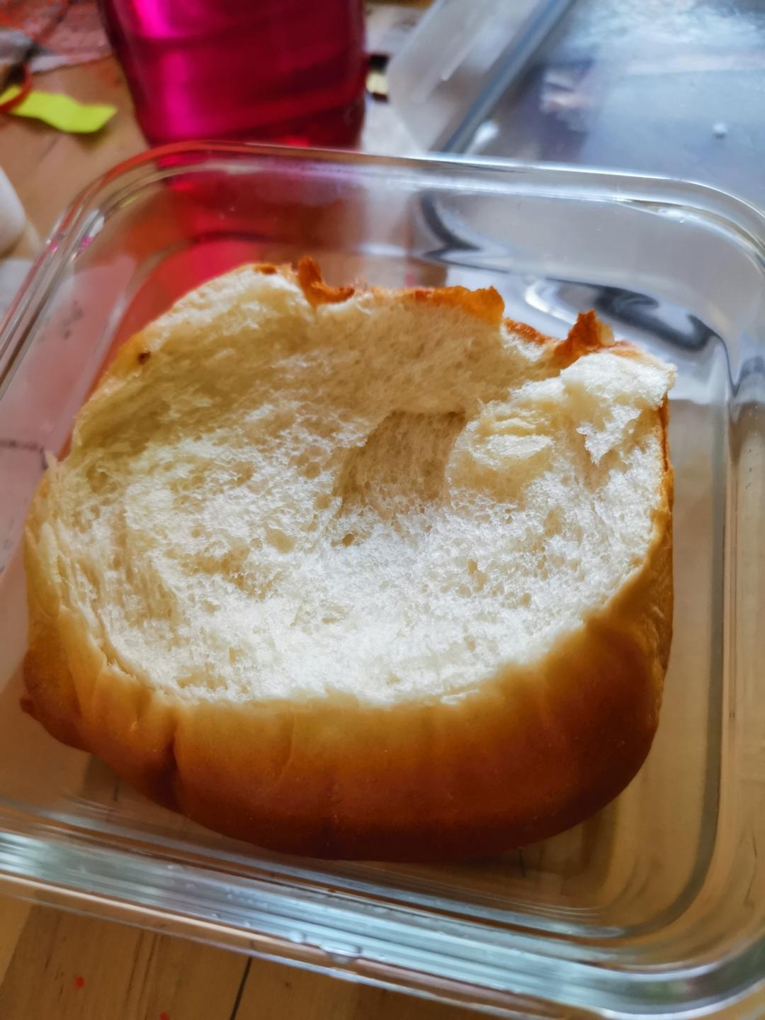 过度发酵的面团做牛奶吐司