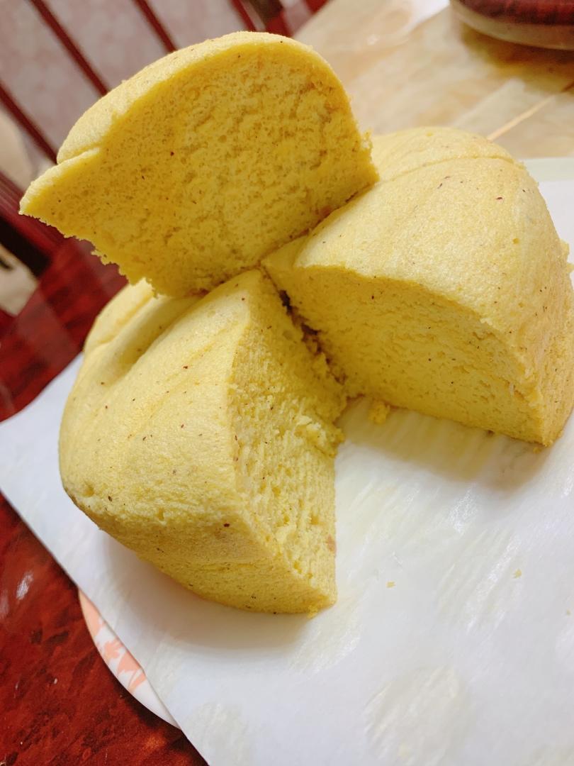 煦煦麻做的健康低糖不上火的黑芝麻小米糕宝宝辅食系列