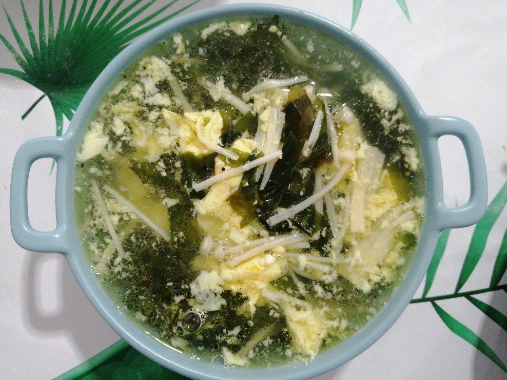 裙带菜蛋花汤