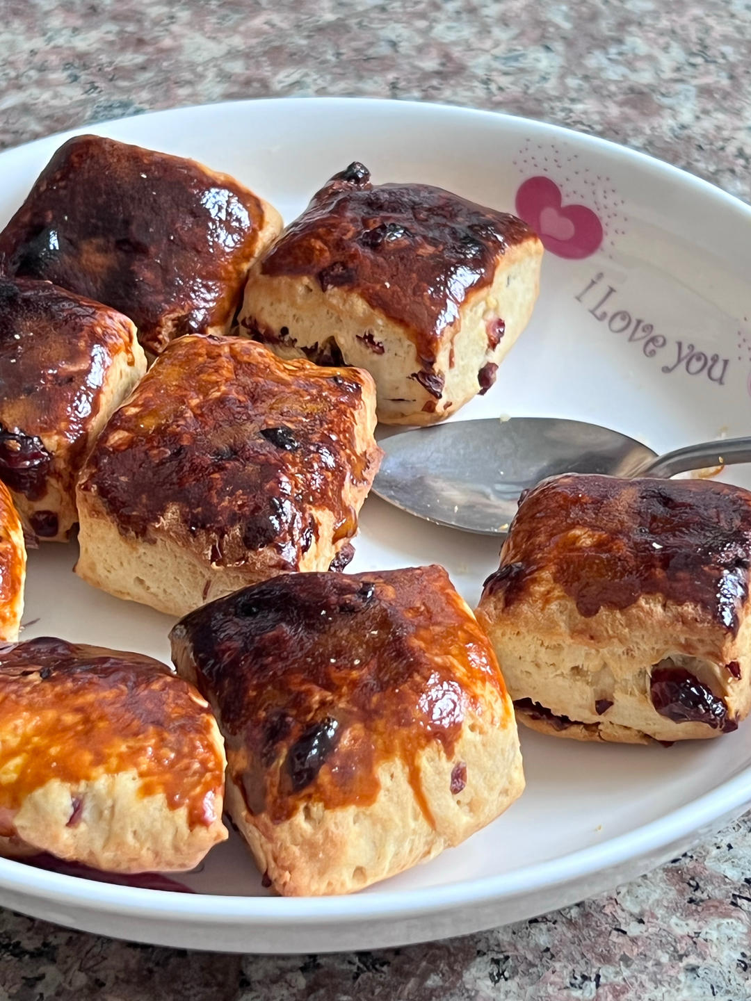 消耗淡奶油的司康