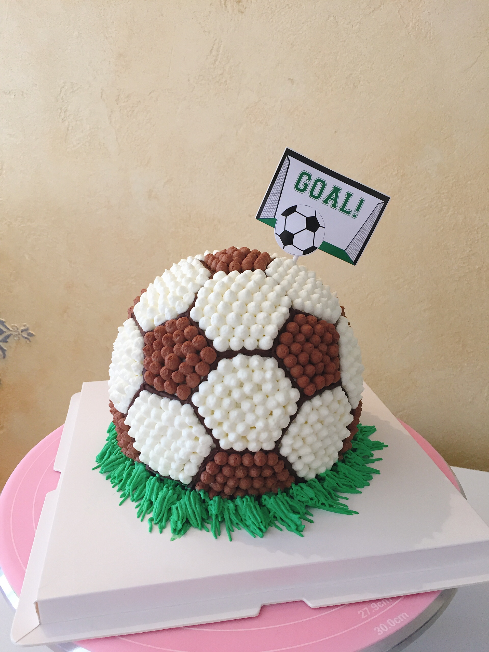 足球生日蛋糕的做法