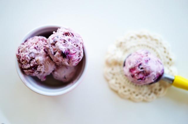 蓝莓车厘子冰淇淋的做法