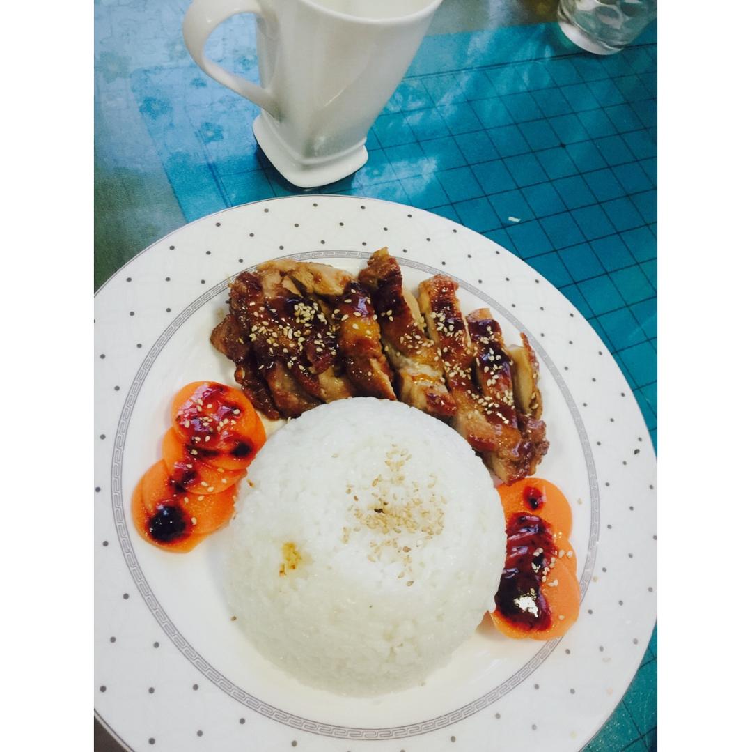 照烧鸡腿饭