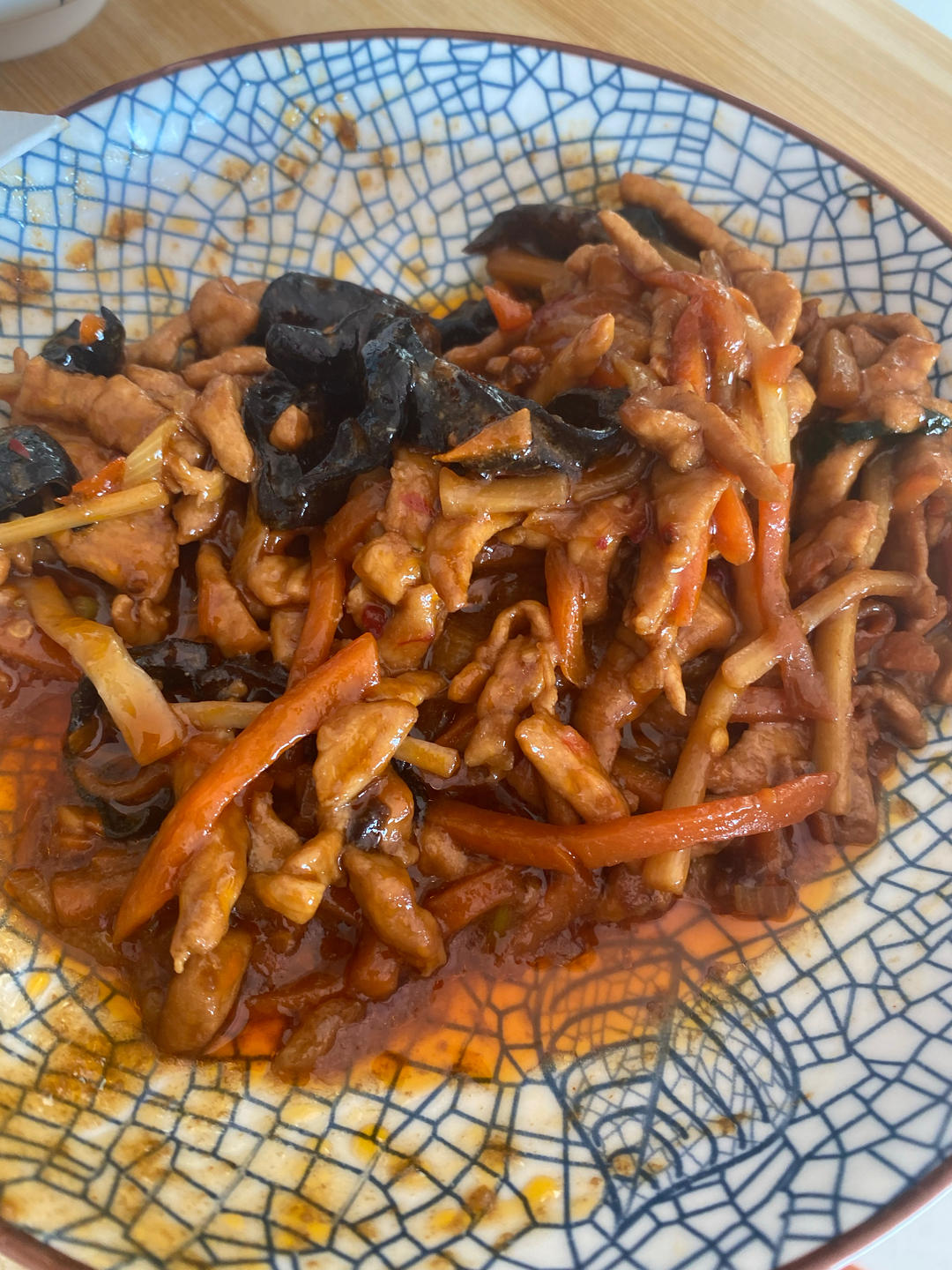 和饭店做的一个味道的酸甜辣鱼香肉丝