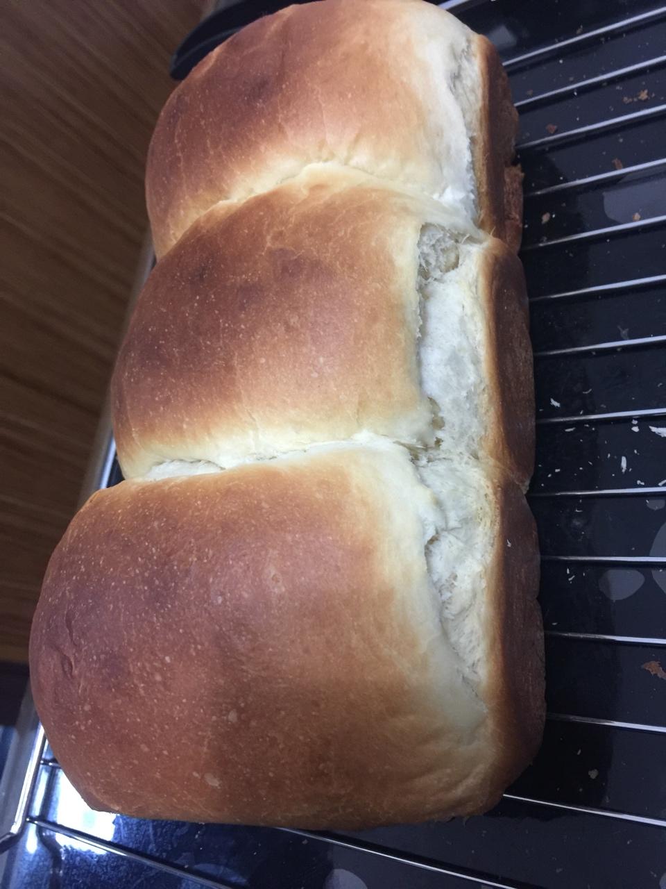 超级好吃的原味面包（面包机版）