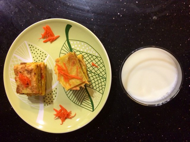 胡萝卜鸡蛋饼