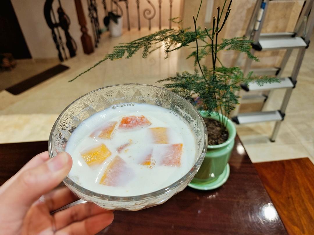 我的晚餐美容汤木瓜炖牛奶