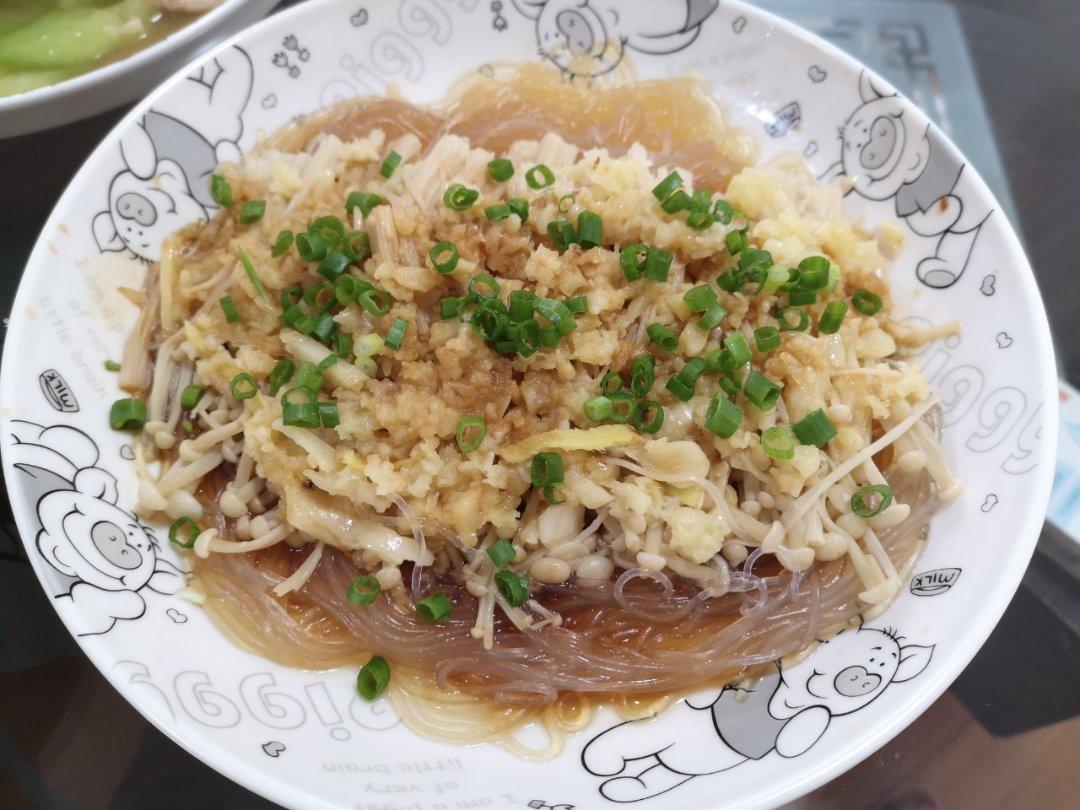 蒜蓉蒸金针菇