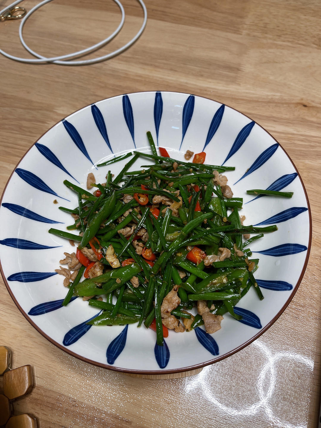 韭菜花炒肉