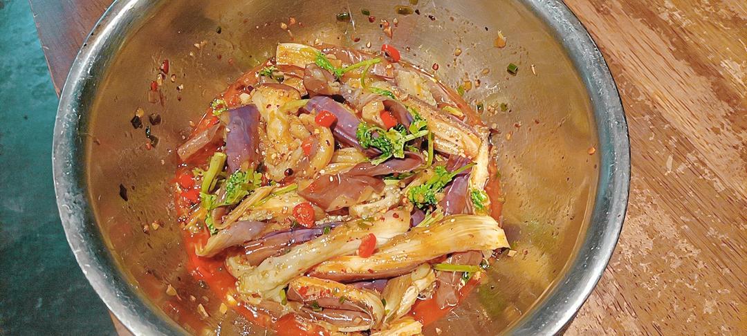 一人食|快手凉拌茄子🍆的做法