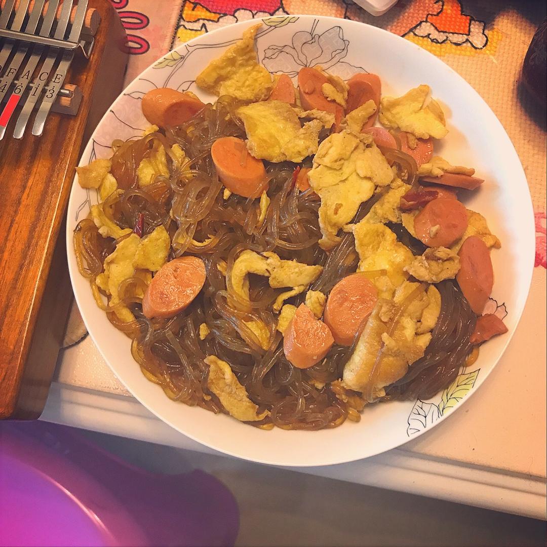 鸡蛋炒粉丝