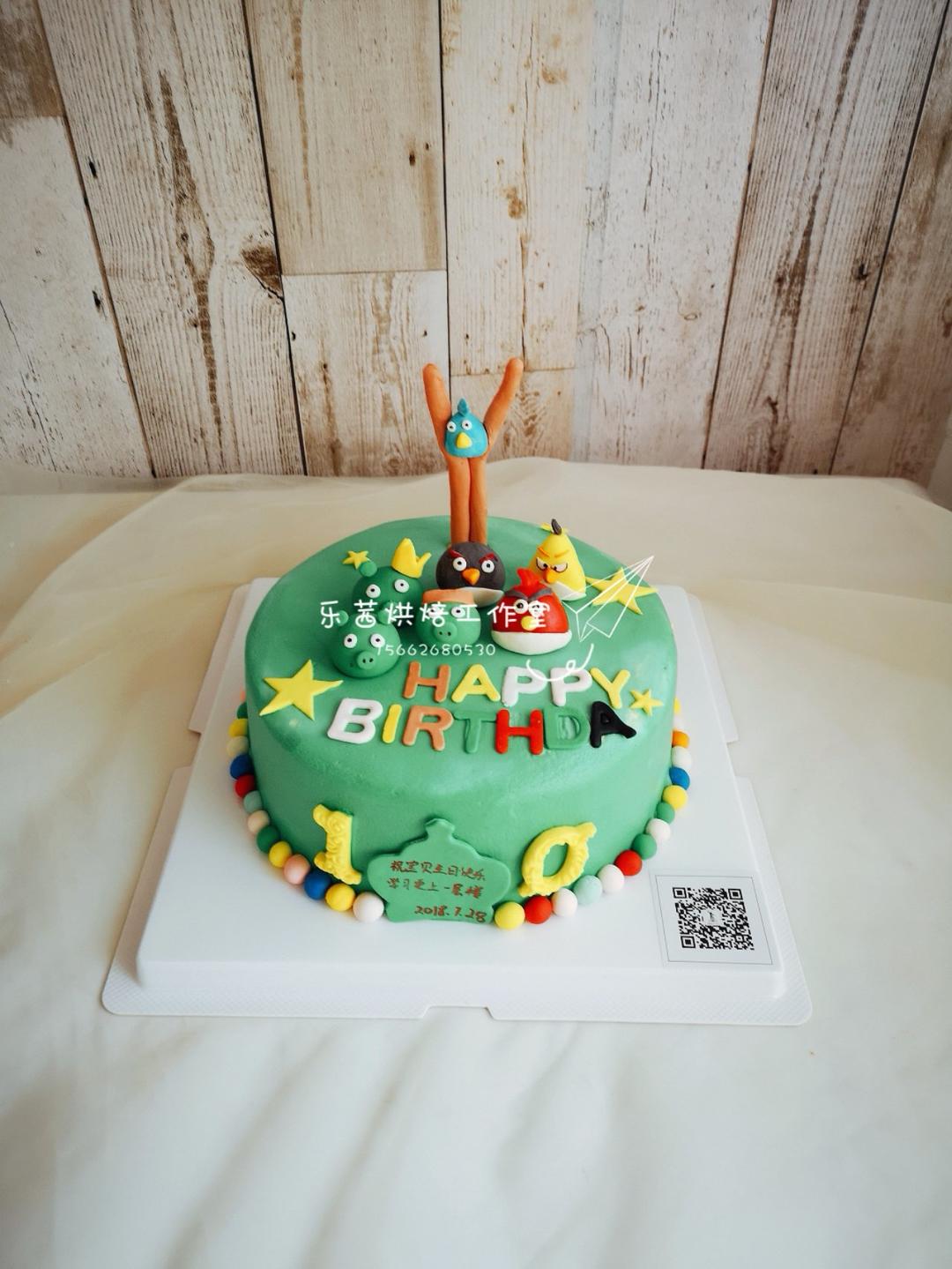 愤怒小鸟蛋糕
