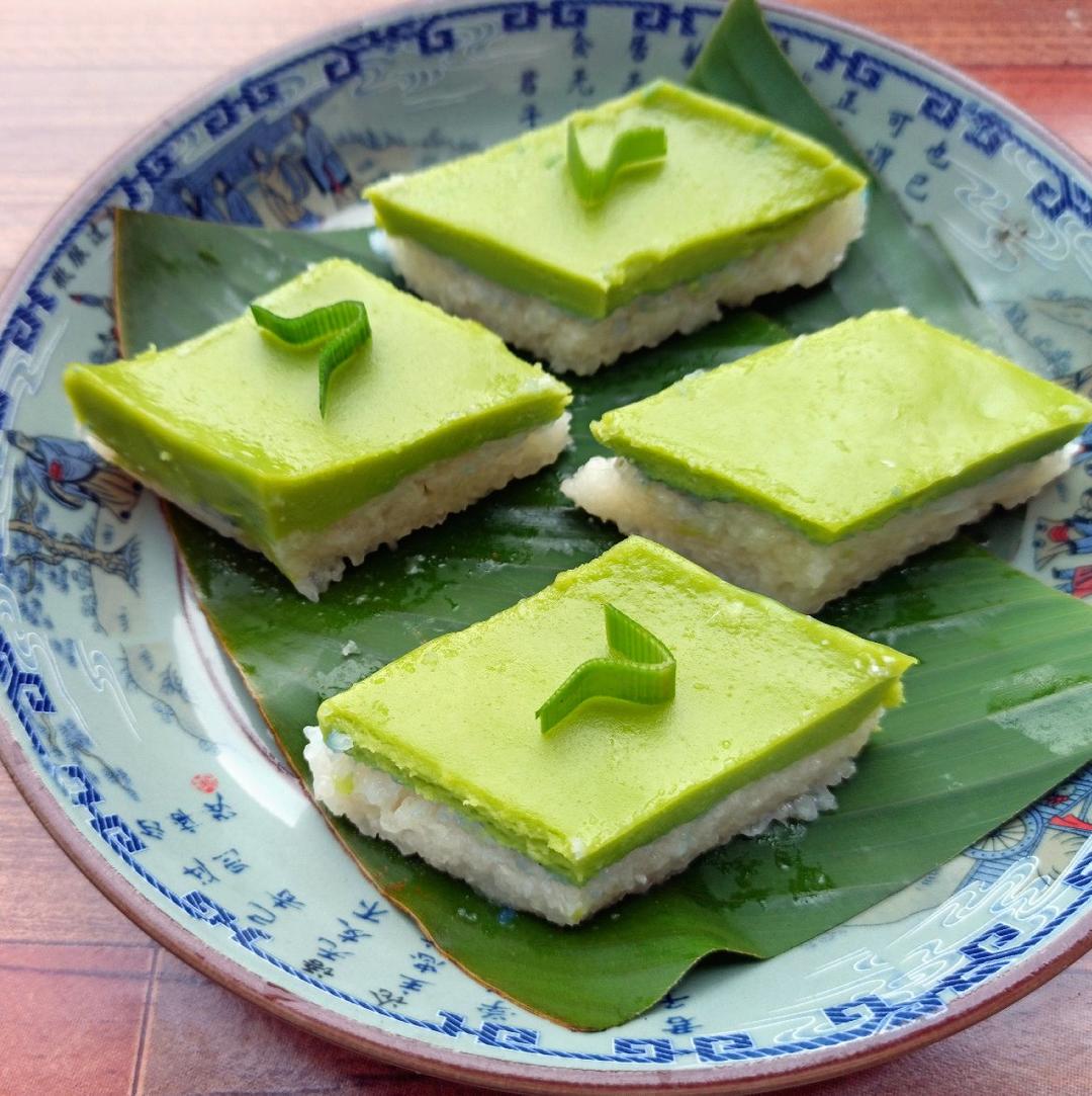 在吗凉小罐做的娘惹糕点serimuka香兰糯米糕