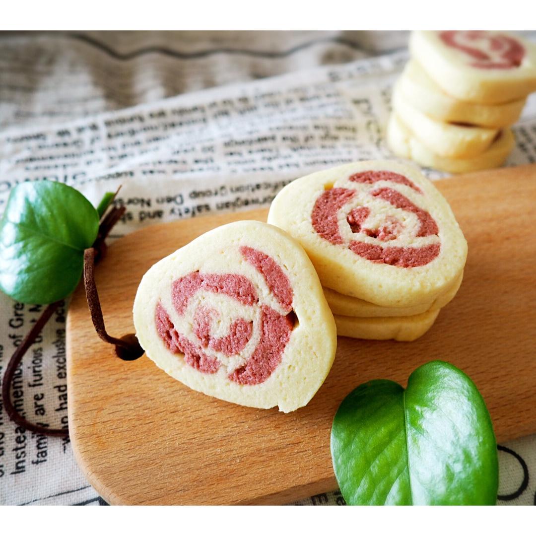 孟家二丫头做的情人节的浪漫玫瑰饼干