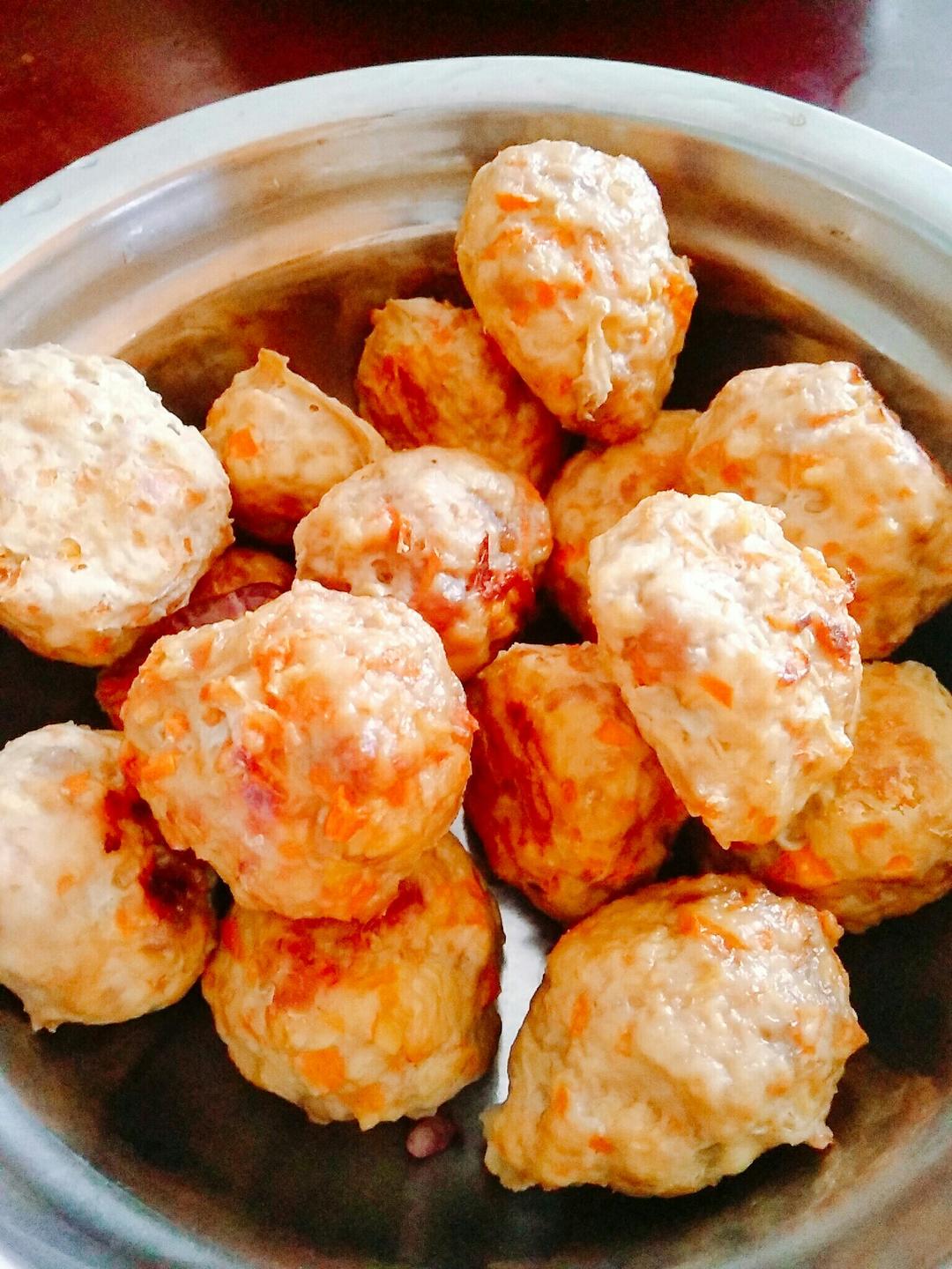减脂增肌快手低卡烤鸡胸肉牛肉丸子