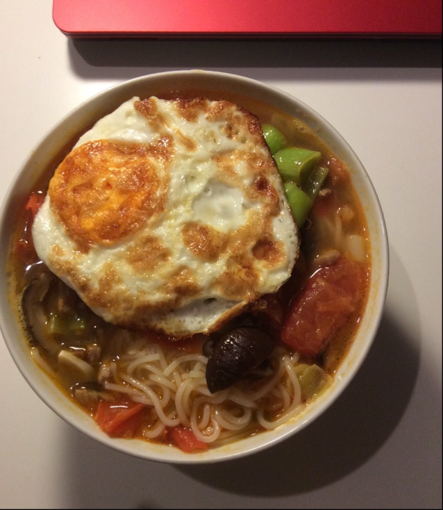 香菇肉末面