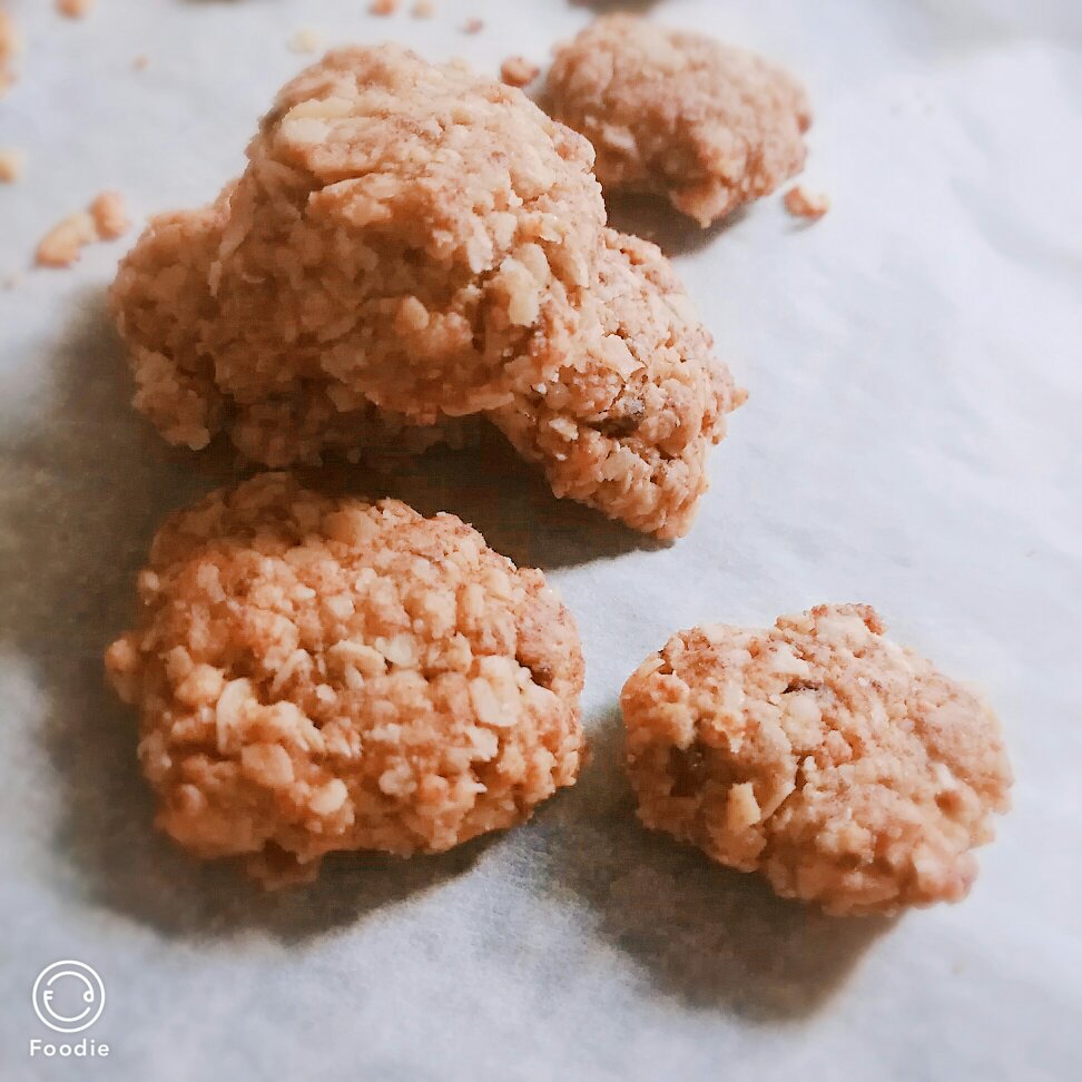 🍪燕麦红糖饼干—健康♥酥脆♥快手♥零失败