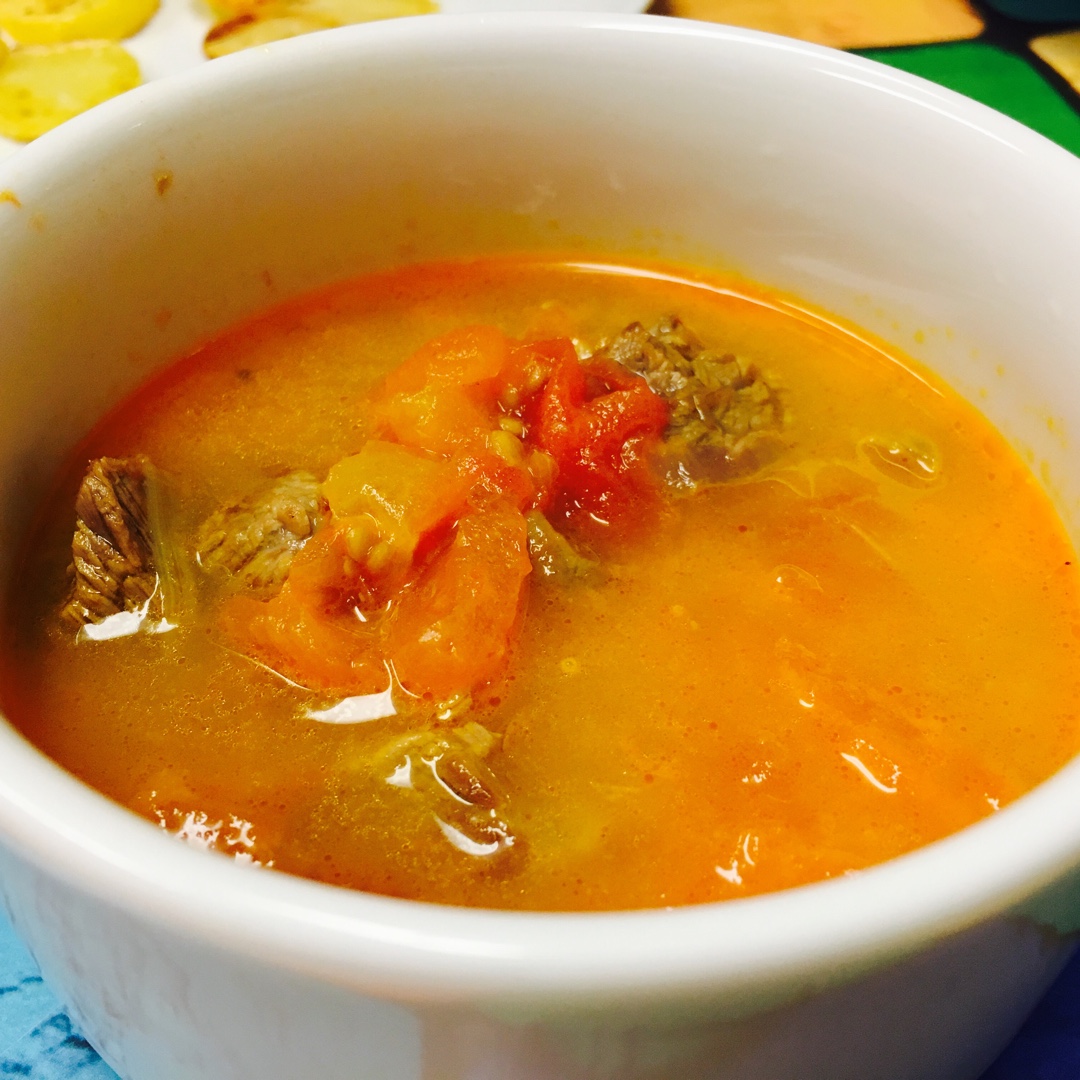 土豆番茄牛腩汤