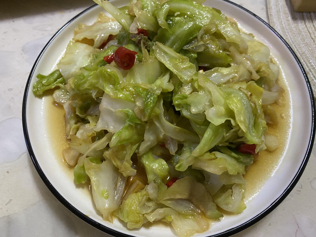 🔥5分钟就可以搞定❗️香辣开胃手撕包菜