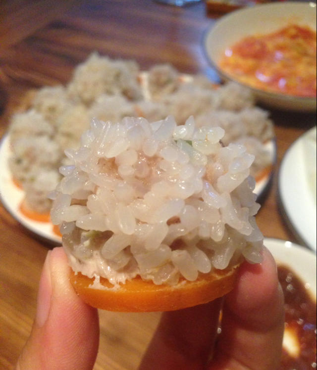 蒸糯米丸子
