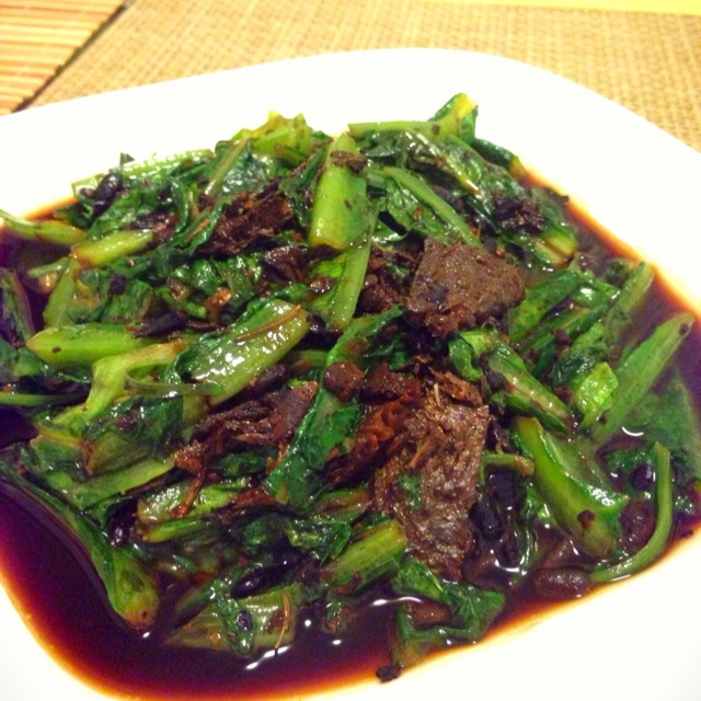 豆豉鲮鱼油麦菜