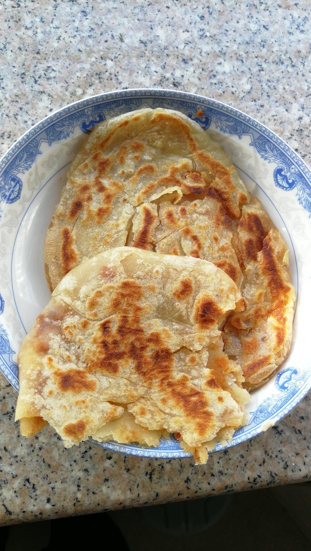 不调油酥不发面（视频）柔软多层的家常烙饼㊙️千层饼