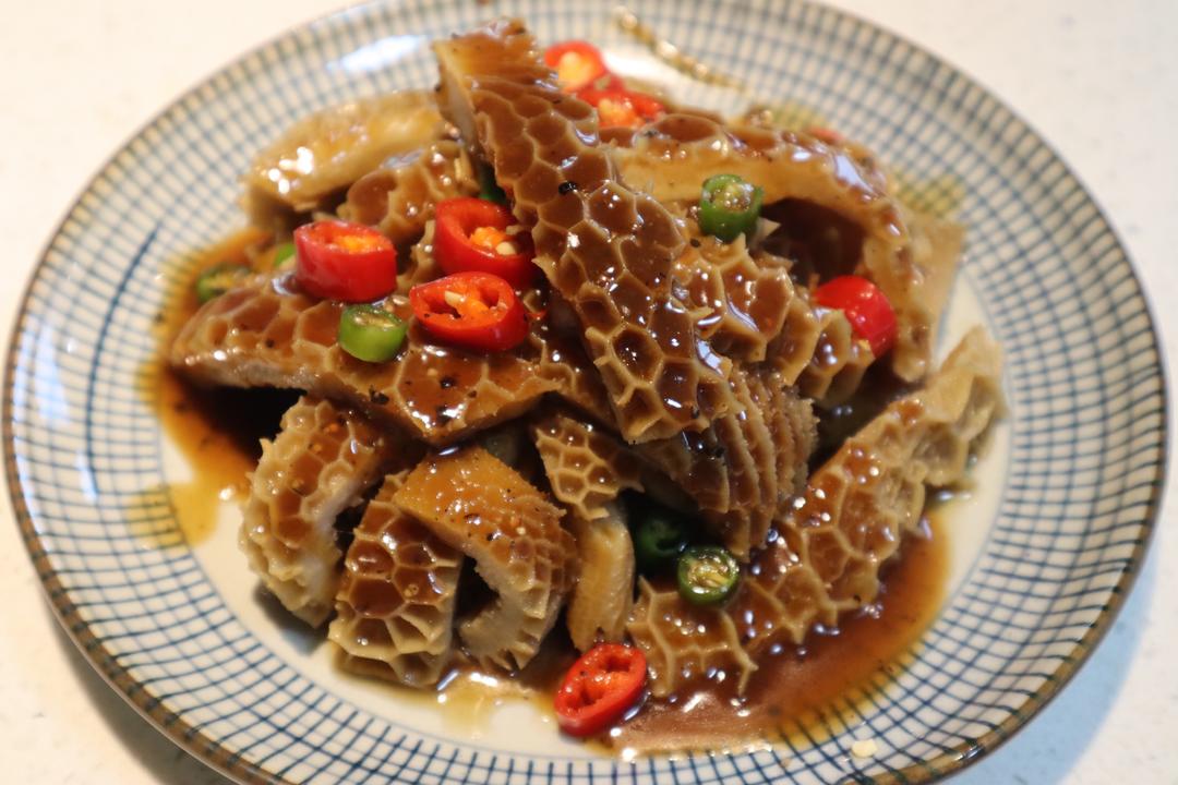 卤金钱肚+黑椒金钱肚