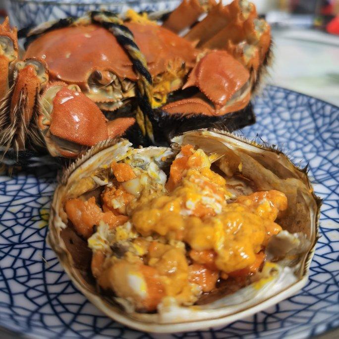 清蒸大闸蟹